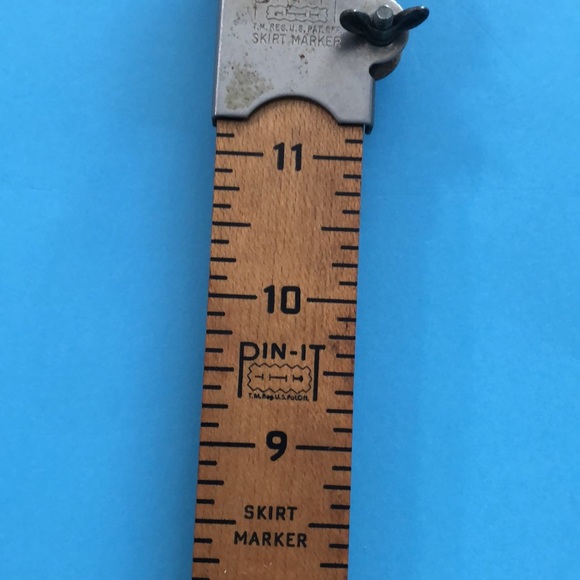 Skirt Marker antique hem measure. Good antique condition. - Picture 13 of 13